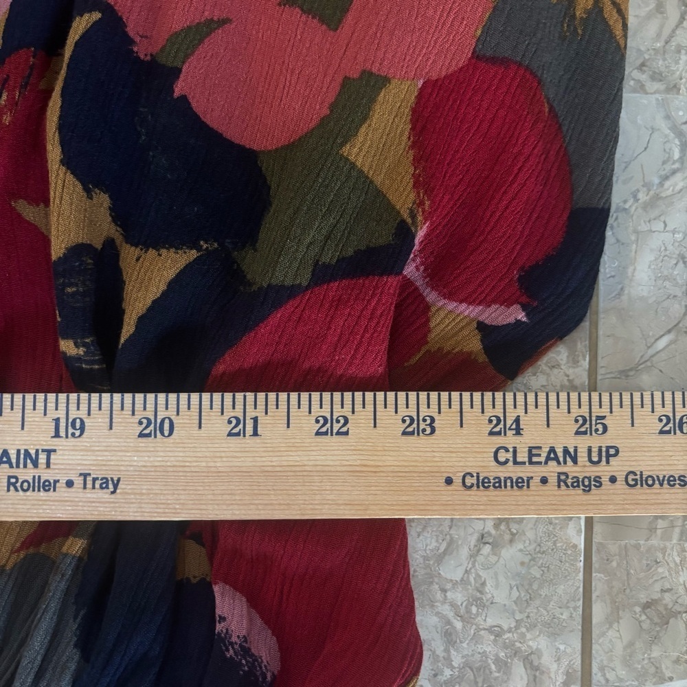 Boho Floral Print Kimono – Lightweight Flowy Open Front - Picture 7 of 8